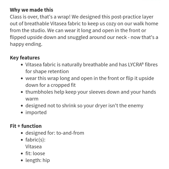 LULULEMON Iconic Wrap - Picture 10 of 10